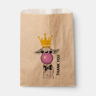 Sacolinha Ilustração engraçada do lama que funde uma bolh