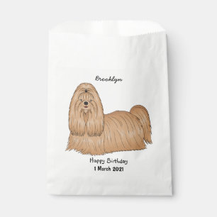 Sacolinha Imagem de desenho animado de cabelos longos Shih t
