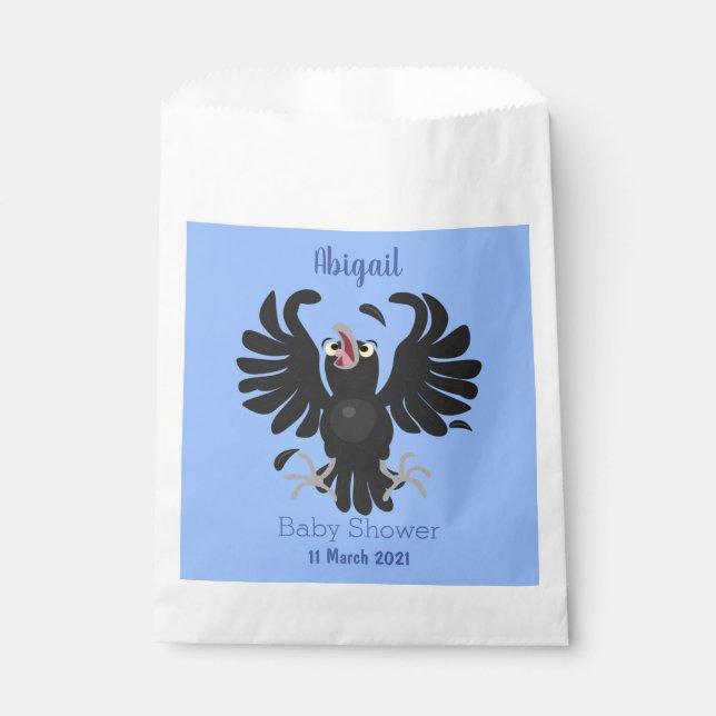 Sacolinha Imagem de desenho animado de corvo maluco (Frente)