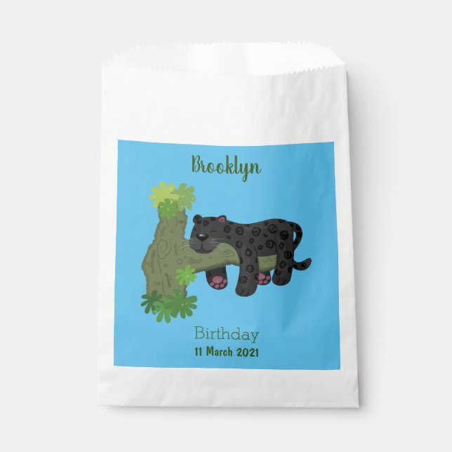 Sacolinha Imagem de desenho animado de gato preto-pintado-pi (Frente)