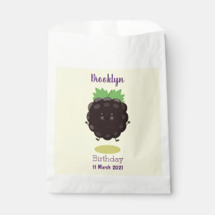 Sacolinha Imagem de desenho animado roxo de amora doce e fel