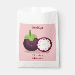 Sacolinha Imagem de desenho animado roxo e bonito