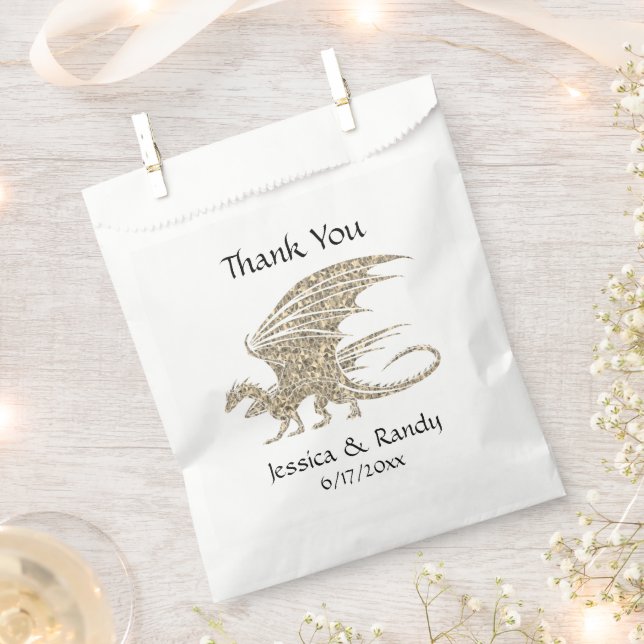 Sacolinha Incrível Ouro de Dragão Mosaico (Cortado)