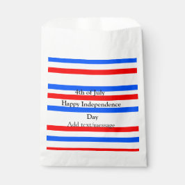Sacolinha Independência do azul vermelho Dia 4 de julho
