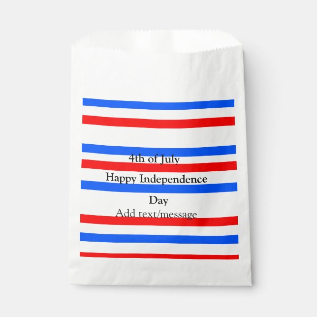 Sacolinha Independência do azul vermelho Dia 4 de julho (Frente)