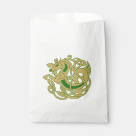 Sacolinha Intrair Cavalo Celta Dourado