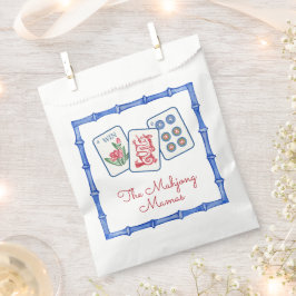 Sacolinha Invólucro de Azulejos e Arcos de Watercolor Mahjon