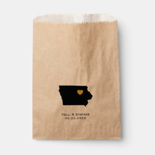 Sacolinha Iowa Wedding Favor Treat Sacks, Sacos-Presente