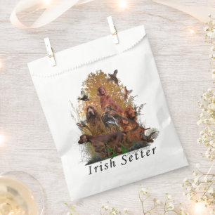 Sacolinha Irish Setter Tapete Camiseta Pingente Botão Praça
