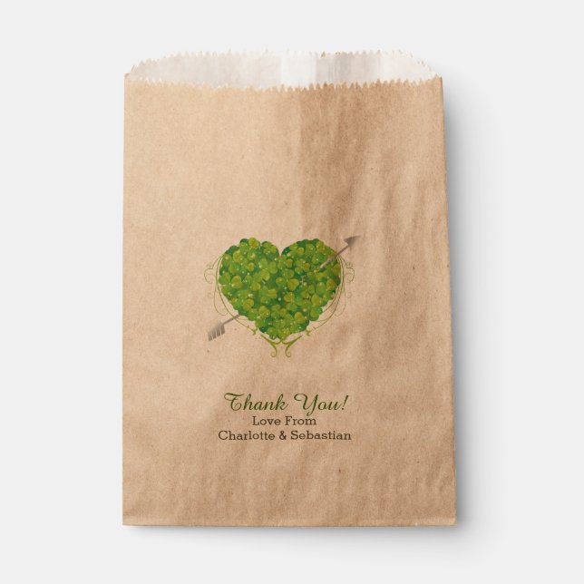 Sacolinha Irish Wedding Shamrock Heart (Frente)