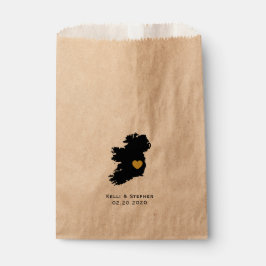 Sacolinha Irlanda Casamento Favor Tratamento Sacks, Mapa De 