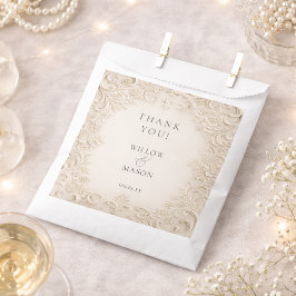 Sacolinha Ivory Baroque Elegant Classic Wedding