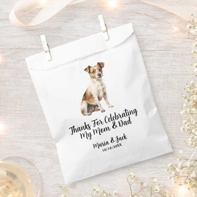 Sacolinha Jack Russell Terrier Cheio Cor Pet Casamento (Cortado)