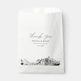 Sacolinha Jacksonville Wedding Personalized Favor Bag