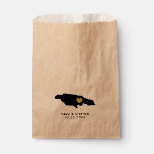 Sacolinha Jamaica Wedding Favor Tratar Sacks, Mapear Sacos-P
