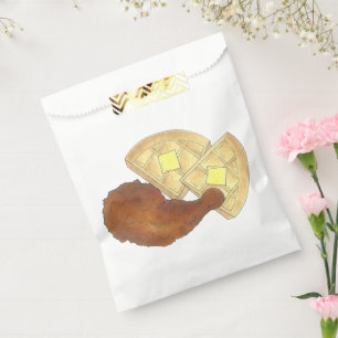 Sacolinha Janto Galinha e Waffles com Comida de alma clássic