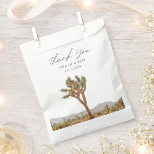 Sacolinha Joshua Tree Wedding Favor Boho Obrigado