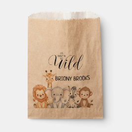 Sacolinha Jungle Safari "It's About To Get Wild" Baby Shower