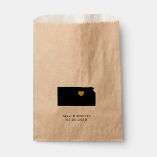 Sacolinha Kansas Wedding Favor Treat Sacks, Sacos-Presente