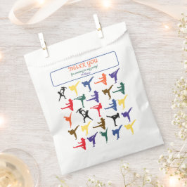 Sacolinha Karate Sports Silhouette Modern Trendy Aniversário