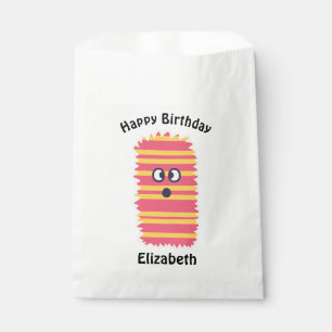 Sacolinha Kawaii Monster Birthday Treat Bag