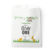 Kawaii Selvagem Um Aniversário Selva Safari