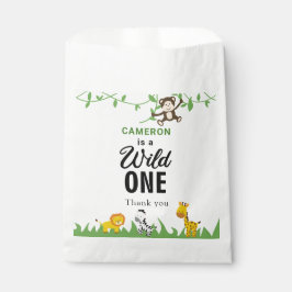 Sacolinha Kawaii Selvagem Um Aniversário Selva Safari