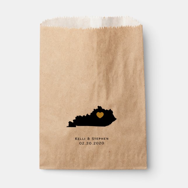 Sacolinha Kentucky Wedding Favor Treat Sacks, Sacos-presente (Frente)