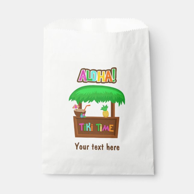 Sacolinha Kids Hawaiian Luau Party Guest Favor (Frente)