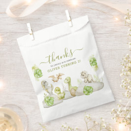 Sacolinha Kids Watercolor Festa de aniversário do Dinossauro