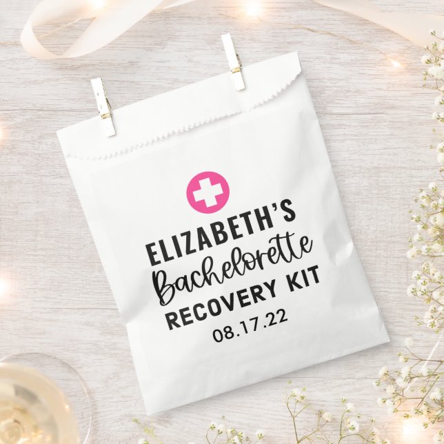 Sacolinha Kit de recuperação personalizado de bachelorette (Cortado)