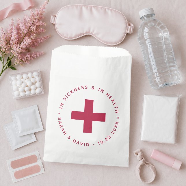 Sacolinha Kit de Ressaca Magenta Na Doença e na Saúde (Criador carregado)