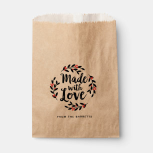 Sacolinha Kraft Personalizado Feito Com Amor