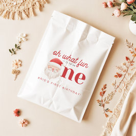 Sacolinha KRIS Oh Que primeiro aniversario De Natal Divertid