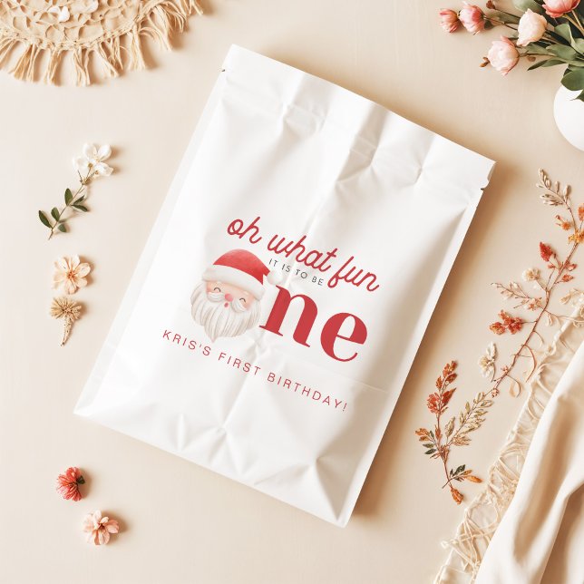 Sacolinha KRIS Oh Que primeiro aniversario De Natal Divertid (Criador carregado)