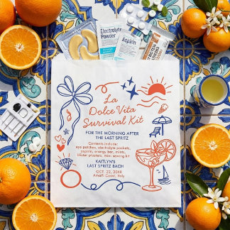 Sacolinha La Dolce Vita Bachelorette Party Survival Kit