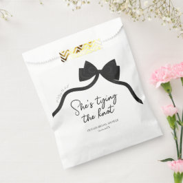 Sacolinha Laço preto, ela está se casando, chá de panela