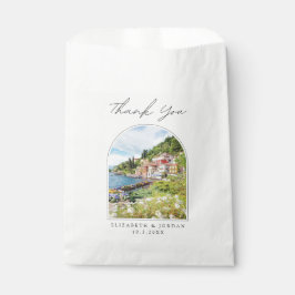 Sacolinha Lago Como Wedding Favor Foto Obrigado