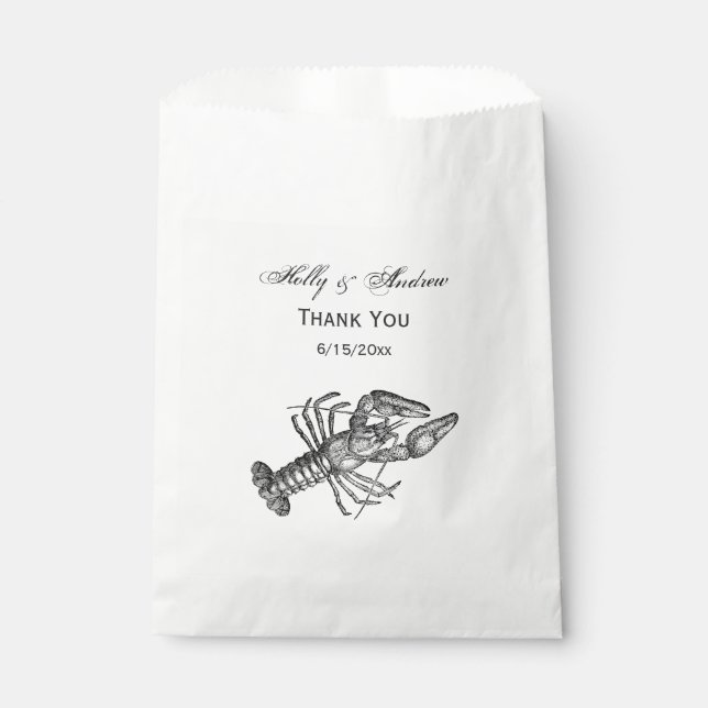 Sacolinha Lagosta Vintage #1 Desenho (Frente)