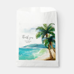 Sacolinha Laguna de praia tropical Palm Paradise Wedding