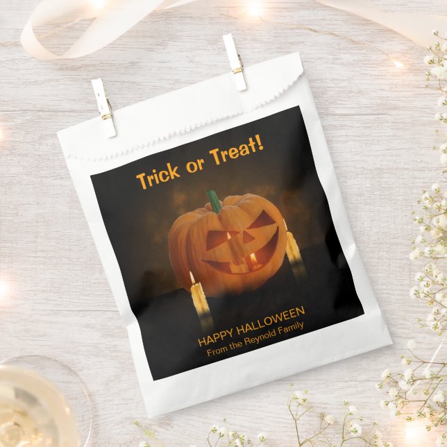 Sacolinha Lanterna de Abóbora Halloween com Velas (Cortado)