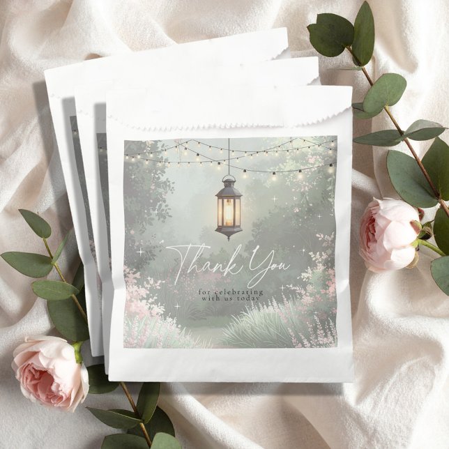 Sacolinha Lanterna Jardim Encantada Obrigado ID1163 Rosa (Criador carregado)