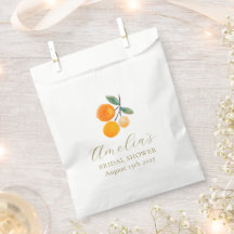 Laranja Citrus Watercolor Bridal Brunch Personaliz