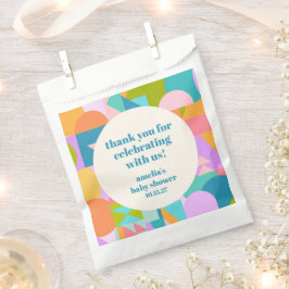 Sacolinha Lavanda branca Chá de fraldas azul personalizado O