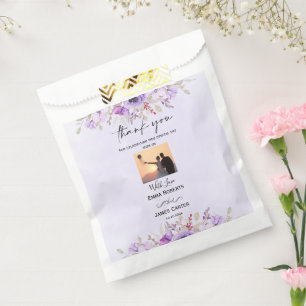 Sacolinha Lavanda Floral Bolsas Favoráveis - Presente Elegan