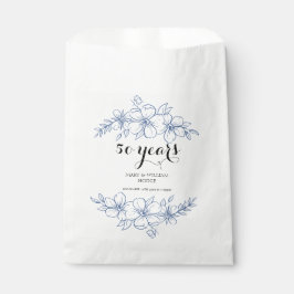 Sacolinha Lavanda roxo floral 50º aniversário de casamento