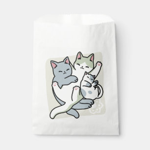 Sacolinha Lazer - Design de Gatos Preguiçosos