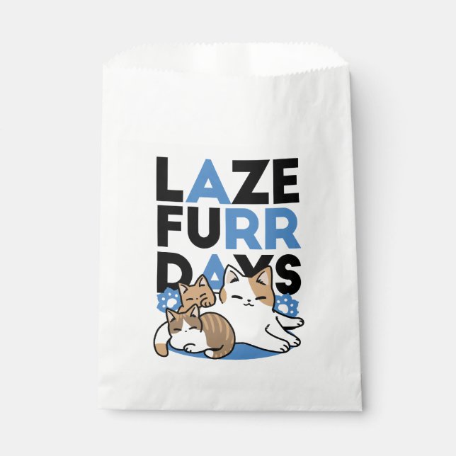 Sacolinha Lazer - Design de Gatos Preguiçosos (Frente)