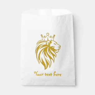 Sacolinha Leão com Coroa - Estilo Dourado 2