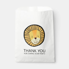 Sacolinha Leão Selva Obrigado Aniversário de criança